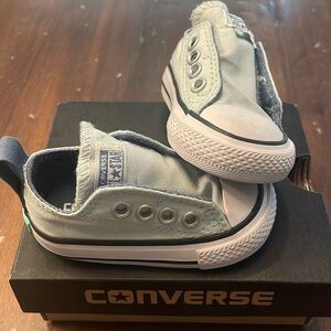 Baby CONVERSE All Star. Size 2. Fiberglass blue Velcro